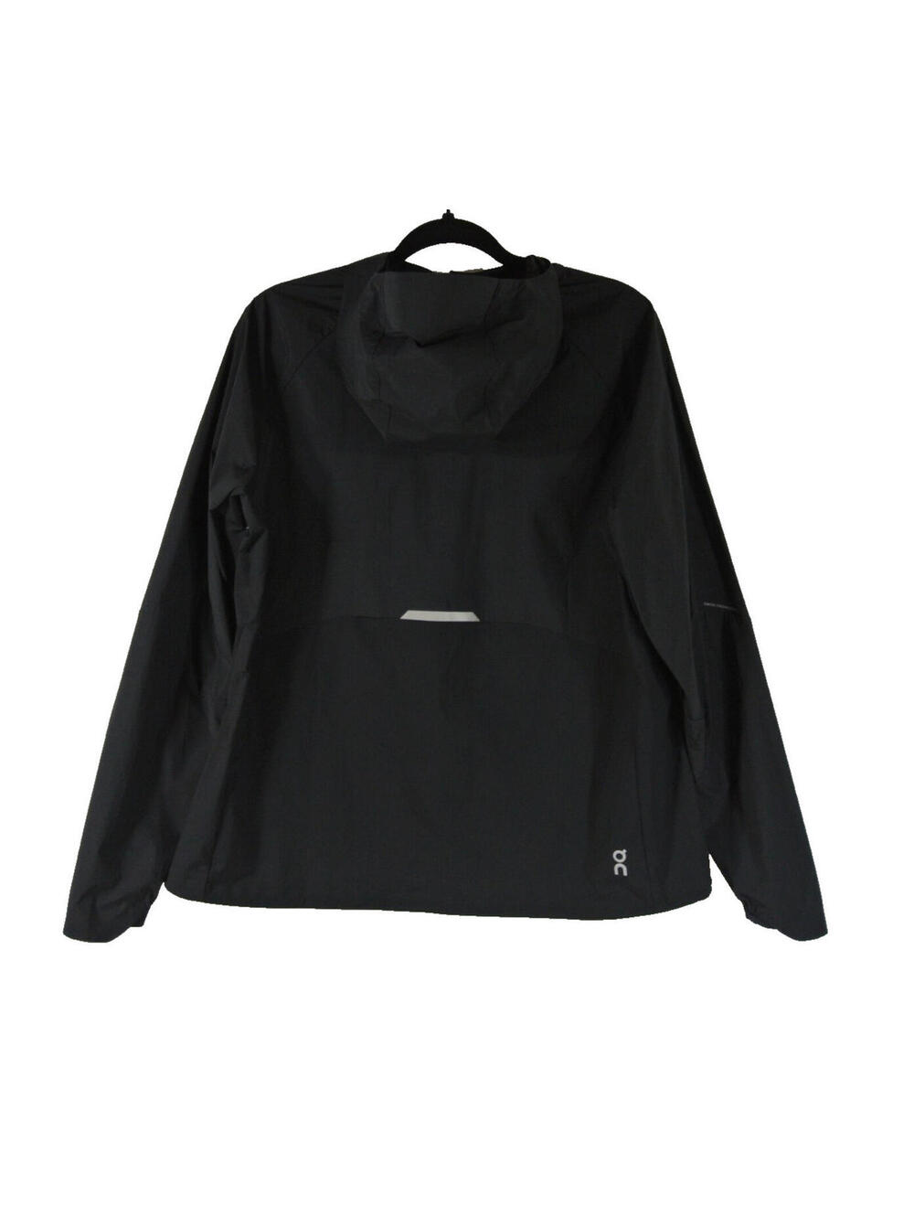 NWT, ON clouds Core Hooded Packable Running Jacket in black Sz L #T3886 - Picture 6 of 10